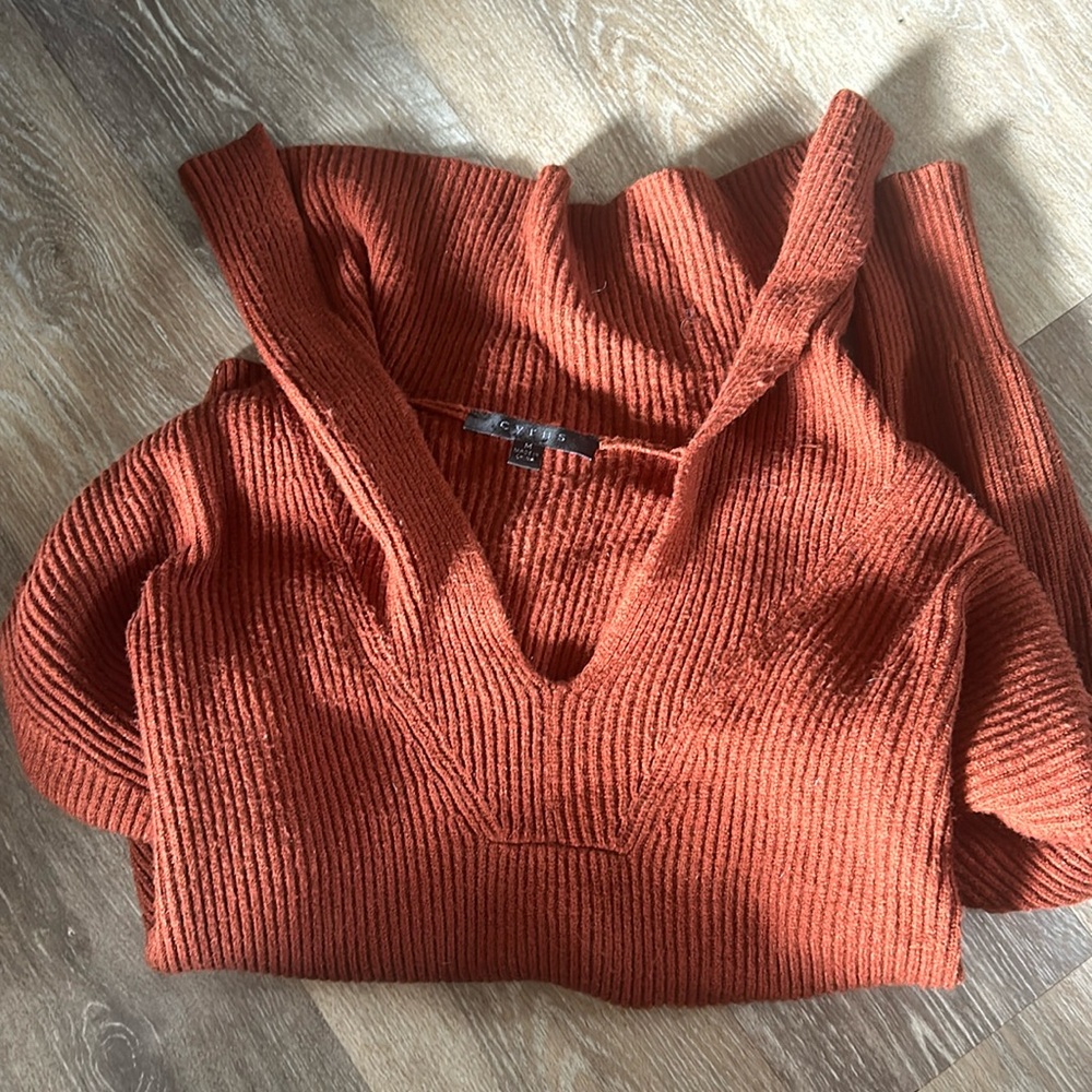 Burnt orange sweater